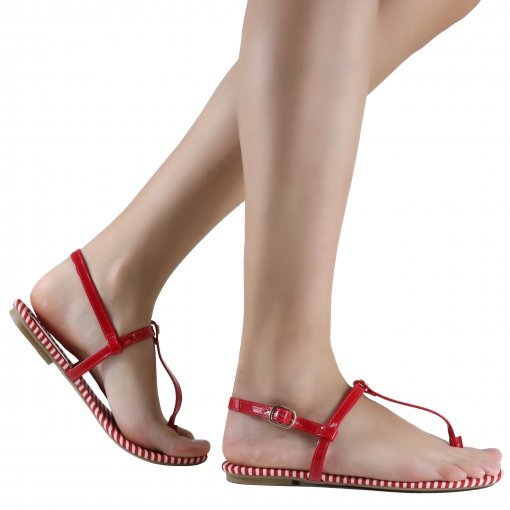 Sandália Zariff Shoes Rasteira Listrada 810712094 | Betisa