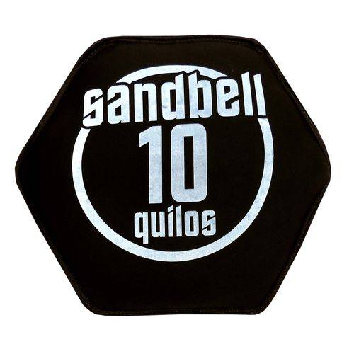 Sandbell 10 Kg para Treinamento Funcional Neoprene Preto Acte