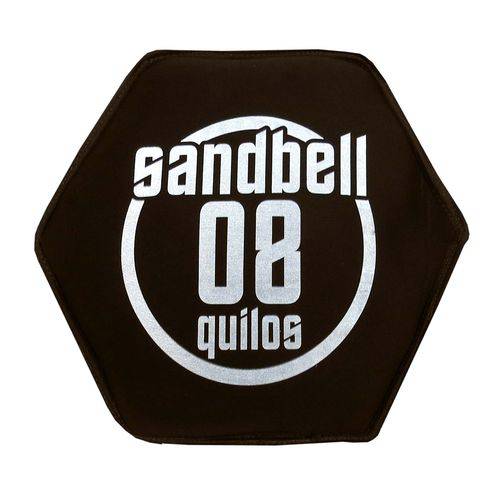 Sandbell 8 Kg para Treinamento Funcional Neoprene Preto Acte