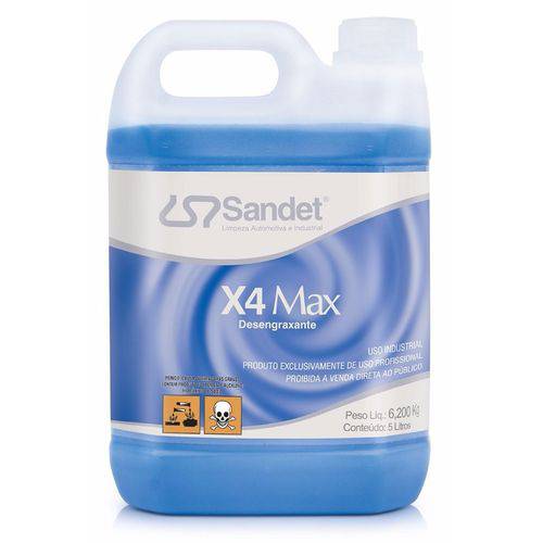 Sandet X4 MAX Desengraxante 5 Litros