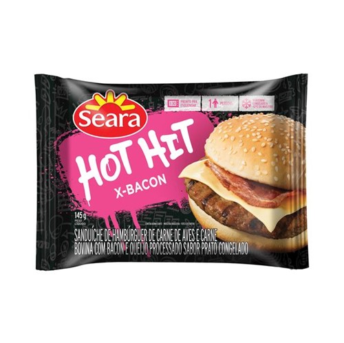 Sanduiche Hot Hit Seara 145g Bacon