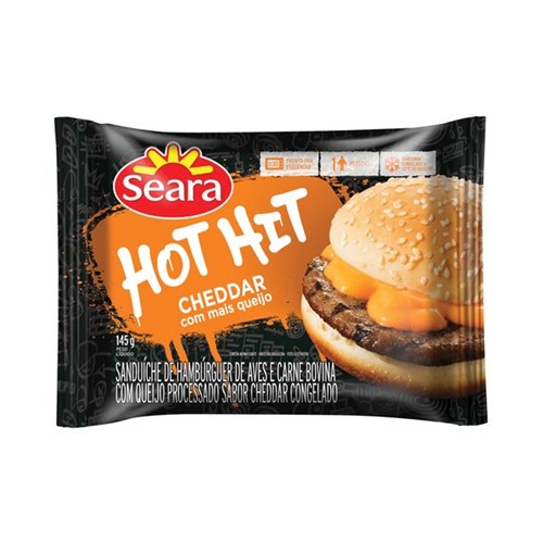 Sanduiche Hot Hit Seara 145g Cheddar