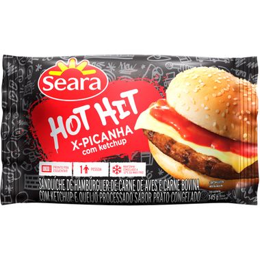 Sanduíche Hot Hit Seara Picanha com Ketchup 145g