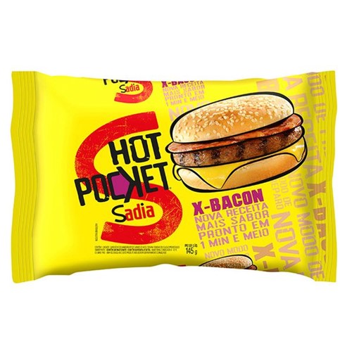 Sanduiche Hot Pocket Sadia 145g X-Bacon