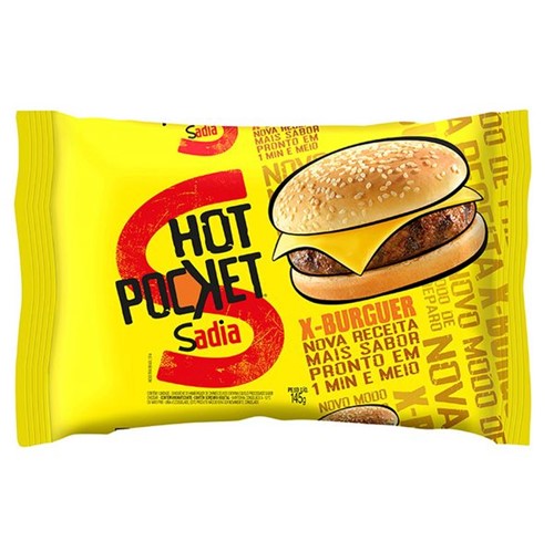 Sanduiche Hot Pocket Sadia 145g X-Burger