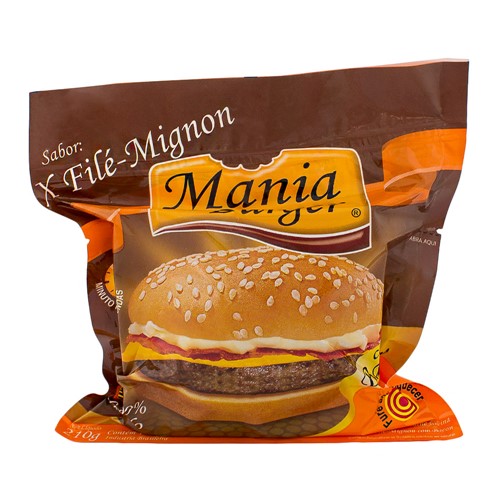 Sanduíche Mania Burger X-Filé Mignon com Bacon