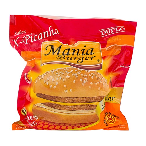 Sanduíche Mania Burger X-Picanha Duplo