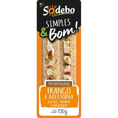 Sanduíche Pão Integral com Frango Sodebo 150g
