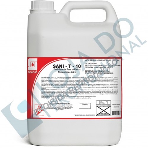 Sani-T-10 Desinfetante Sanitizante Spartan