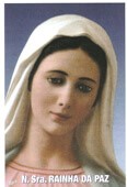 Santinhos de Oração Nossa Senhora Rainha da Paz | SJO Artigos Religiosos