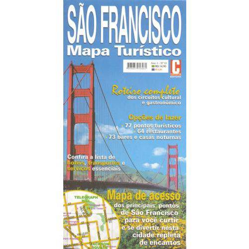 Sao Francisco Mapa Turistico - Cartoplam