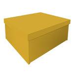 Sapateira Box Baú Caixa Organizadora para Sapatos - Amarelo Laca
