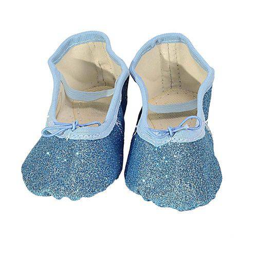 Sapatilha Insfantil Ballet Glitter Azul Claro – Banho Maria