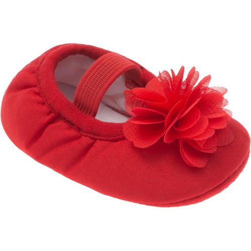 Sapato Comfort Vermelho com Flor - 2
