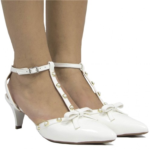Sapato de Noivas Zariff Shoes Laço Branco