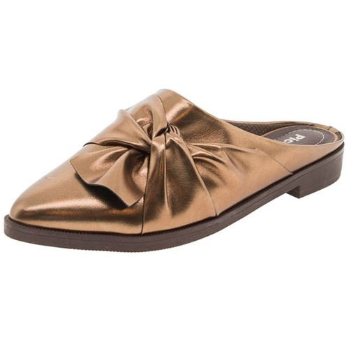 Sapato Feminino Mule Bronze Piccadilly - 725022