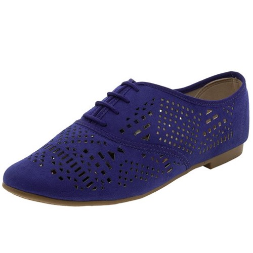 Sapato Feminino Oxford Azul Beira Rio - 4150101