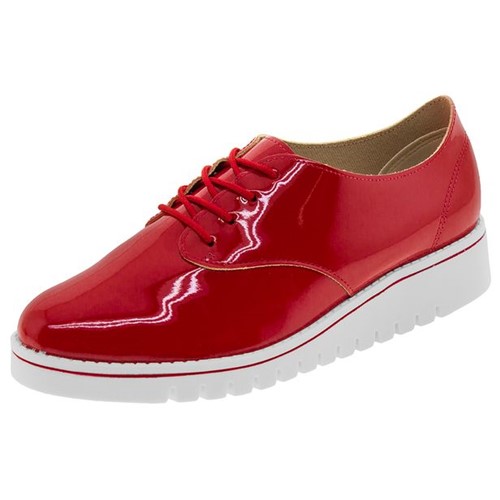 Sapato Feminino Oxford Vermelho Beira Rio - 4174101