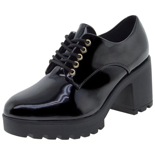 Sapato Feminino Oxford Vizzano - 1294100 Verniz/preto 35