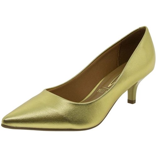 Sapato Feminino Salto Baixo Dourado Vizzano - 1122600
