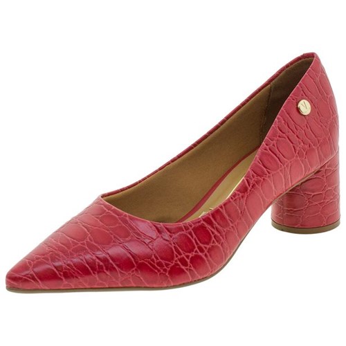Sapato Feminino Salto Baixo Vizzano - 1279100 Vermelho 34