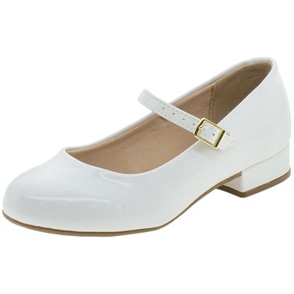 Sapato Infantil Feminino Branco Molekinha - 2528101 12 Pares
