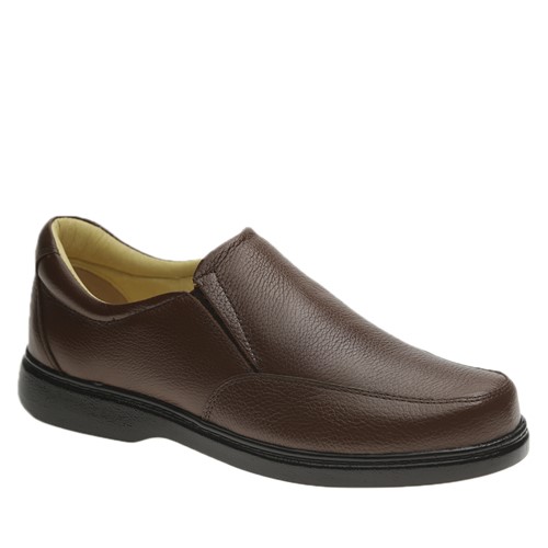 Sapato Masculino 412 em Couro Floater Tabaco Doctor Shoes