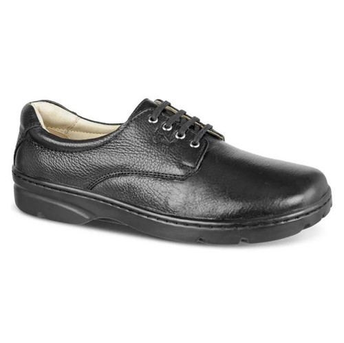 Sapato Masculino 5302 em Couro Floater Preto Doctor Shoes
