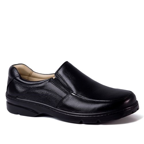 Sapato Masculino 5300 em Couro Floater Preto Doctor Shoes
