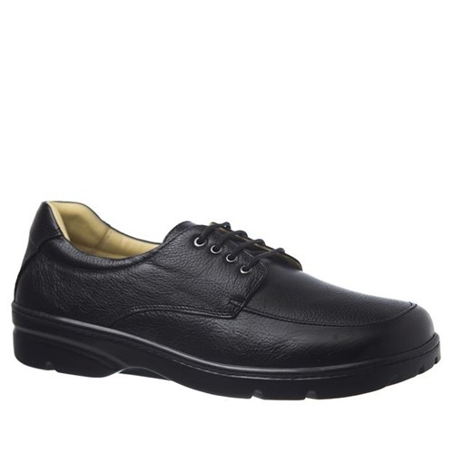 Sapato Masculino 5304 em Couro Floater Preto Doctor Shoes