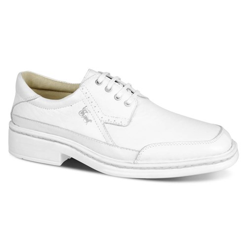 Sapato Masculino 904 em Couro Floater Branco Doctor Shoes
