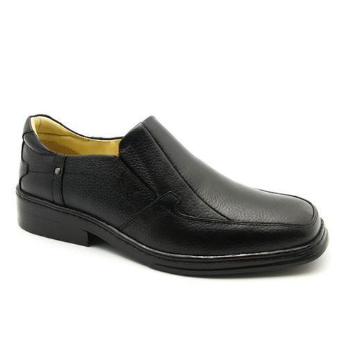 Sapato Masculino 912 em Couro Floater Preto Doctor Shoes