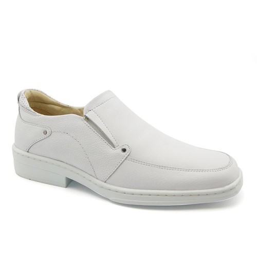 Sapato Masculino 910 em Couro Floater Branco Doctor Shoes
