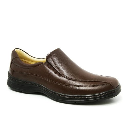 Sapato Masculino 972904 em Couro Floater Café Doctor Shoes