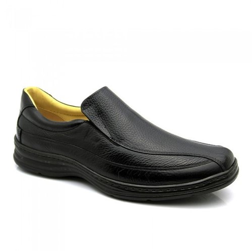 Sapato Masculino 972904 em Couro Floater Preto Doctor Shoes