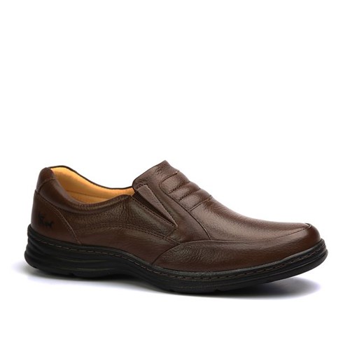 Sapato Masculino em Couro Floater Café 972901 Doctor Shoes