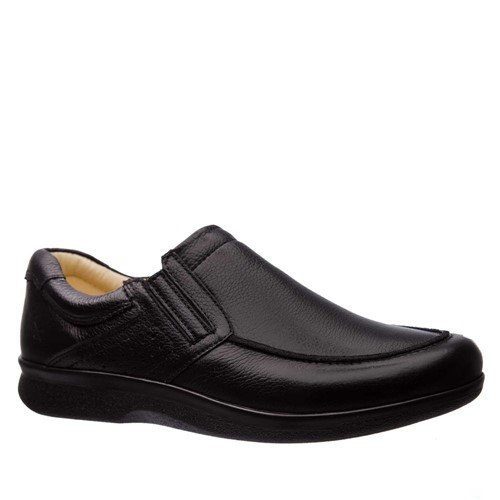Sapato Masculino Esporão 3051 em Couro Floater Preto Doctor Shoes