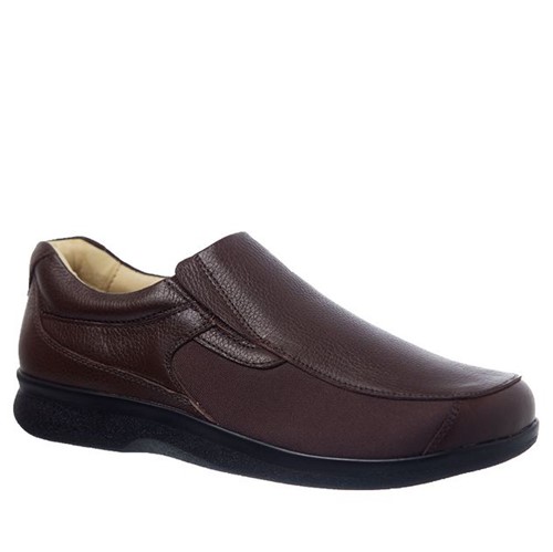 Sapato Masculino Joanete em Couro Café Floater 3056 Doctor Shoes