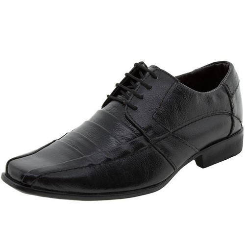 Sapato Masculino Social com Cadarço Preto Parthenon Shoes - SR728