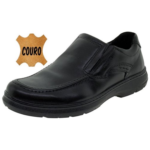 Sapato Masculino Social Preto Pegada - 125006