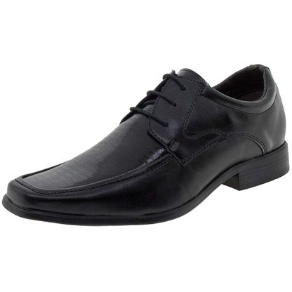 Sapato Masculino Social Preto Street Man - 2600 12 Pares