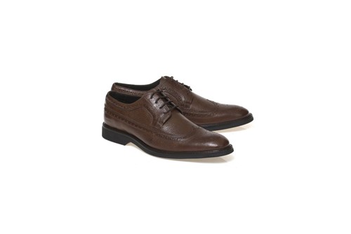 Sapato Menswear Couro Floater Oxford - Marrom - 42