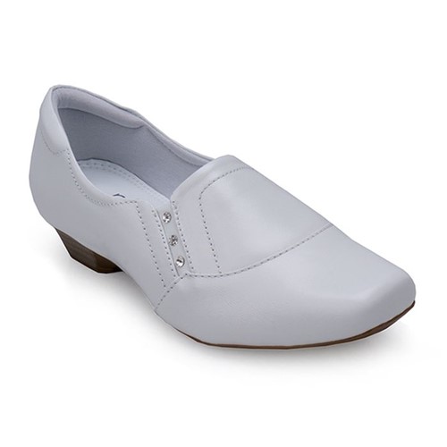 Sapato Neftali Couro Clinic Comfort Branco 38001