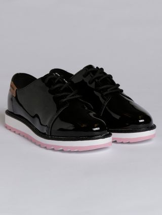 Sapato Oxford Molekinha Infantil para Menina - Preto