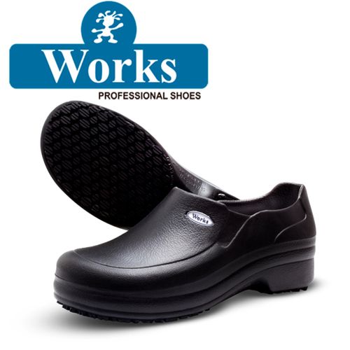 Sapato Preto Profissional Antiderrapante Nº 39 - Soft Works