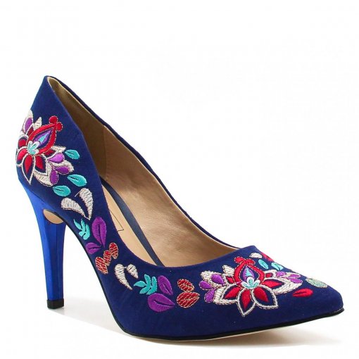Sapato Tanara Scarpin Bordado Floral T1745 | Betisa