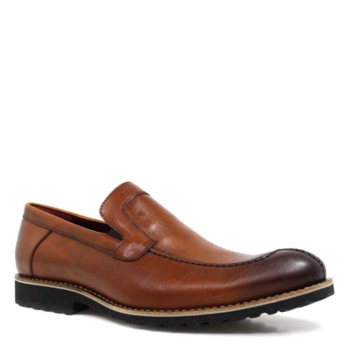 Sapato Zariff By Albanese Loafer Couro Marrom