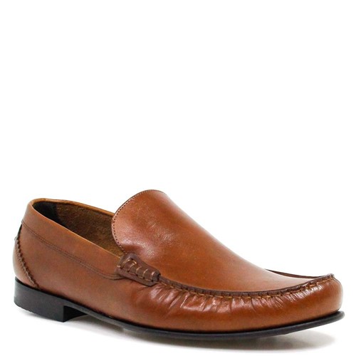 Sapato Zariff Shoes Loafer Couro Marrom