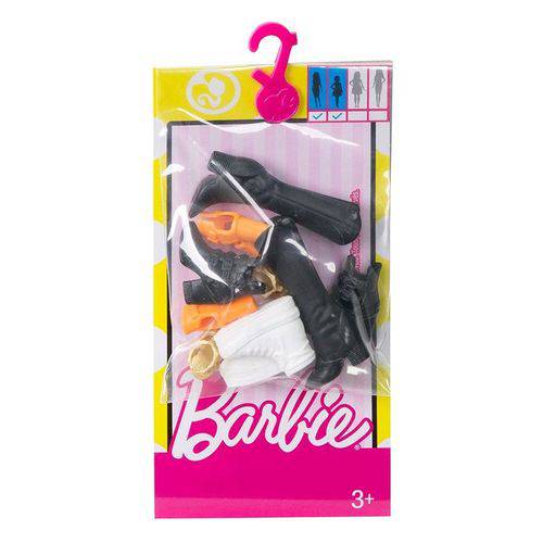 Sapatos P/ Barbie 5 Pares Fcr91/Fcr92 Mattel