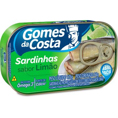 Sardinha com Limão Gomes da Costa 125g